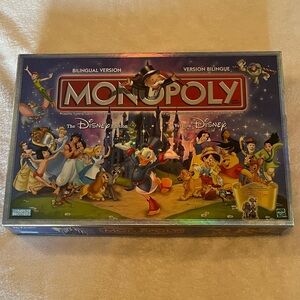 Disney Edition Monopoly Board Game 2001 Bilingual Edition English and French